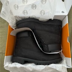 Brand New Timberland Boots. Never Worn, Comes With Box And Stockx Tag. Too Big For Me. Sz11 Men Classic Black Timberland Waterproof Boots, Timberland Black Plain Toe Boots, Black Timbs, Timberland Boots Black, Timberland Black, Black Timberlands, Timberlands Shoes, Timberland Shoes, Timberland Mens