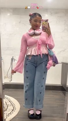 Cute Outfits Pink Aesthetic, Gyaru Fashion Plus Size, Plus Size Outfits Coquette, Plus Size Outfits Modest, Modest Kawaii Outfits, Plus Size Croquette, Plus Size Outfit Aesthetic, Plus Size Kawaii Outfits, Plus Size Coquette Outfits