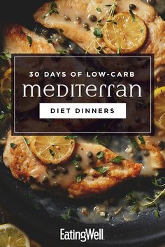 Mediterranean Diet Dinner Recipes, Mediterranean Diet Dinner, Mediterranean Diet Food List, Low Carb Salmon, Mediterranean Recipes Healthy, Mediterranean Diet Recipes Dinners, Low Salt Diet, Diet Dinner, Diet Dinner Recipes