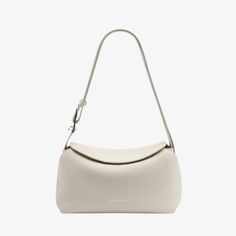 White Structured Soft Leather Bag For Everyday, Beige Structured Bag For Shopping, Structured Beige Shoulder Bag For Everyday, Structured Soft Leather Evening Bag, Structured Beige Bag For Shopping, Everyday Structured Beige Shoulder Bag, Evening Structured Soft Leather Bag, Classic Structured Shopping Bag, Chic Everyday Shoulder Bag With Textured Leather