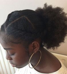 Afro bun hairstyle ideas | Hairstyle tutorial ideas Flat Twist Styles, Cabello Afro Natural, Protective Hairstyles For Natural Hair, Beautiful Natural Hair, 4c Natural Hair, Blowout Hair, Flat Twist, 4c Hair