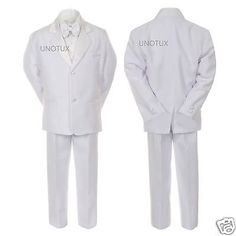 two white suits with the words untoxix written on them