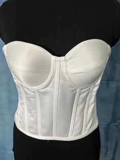 Strapless corset mesh top suitable for wedding, Prom, birthday, evening wears All items purchased can be shipped out the same day or the next day if order came after working hours. Corset Mesh Top, Wedding Corset, Mesh Tops, Waist Training Corset, Strapless Corset, White Corset, Leather Corset, Corset Lingerie, Satin Wedding