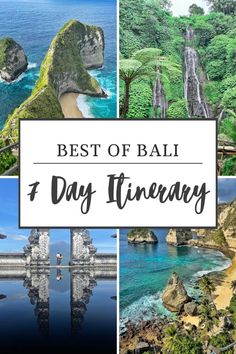 Best of Bali 7 Day Itinerary Bali 7 Days, One Week In Bali, Bali Itinerary One Week, Bali Backpacking, 7 Day Itinerary, Destination Unknown