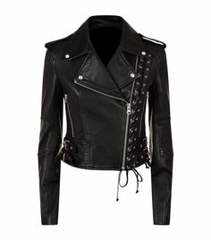 Women's+Black+Slim+Fit+Moto+Biker+Style+fashion+Real+Leather+Jackets    Condition:+Brand+New+With+Tags  Material:+Original+leather  Color:+Black  Size:+Kindly+See+Size+Chart+  Inside:+Soft+Smooth+Lining+  Style:+Rock+Punk+Studded+  Closing:+YKK+Zipper+    ++++++++++++++++Important+Note  Any+custo... Luxury Chic Biker Jacket With Pockets, Luxury Fitted Rock Style Biker Jacket, Luxury Chic Biker Jacket, Luxury Gothic Long Sleeve Biker Jacket, Luxury Fitted Hooded Biker Jacket, Luxury Single Breasted Fitted Biker Jacket, Luxury Fitted Rocker Biker Jacket, Fitted Biker Jacket, Womens Black Leather Jacket