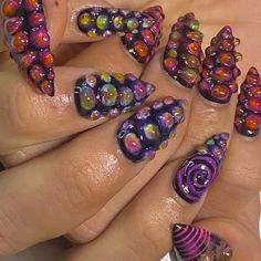 Nails Inspo Short, Witch Nails, Stiletto Nails Designs, Short Nails Art, Pretty Gel Nails, Get Nails, Fire Nails, Dream Nails, Funky Nails