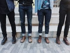 Red Wings Boots Outfit, Red Wings Boots, Iron Rangers, Wing Boots, Edwin Jeans, Random Inspiration