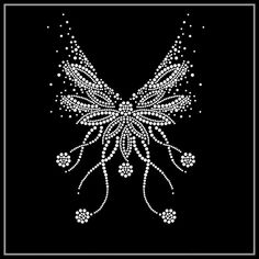 an image of a butterfly made up of small white dots on a black background with the words written in chinese