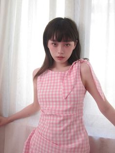 ❤︎not pnitch design sleeveless check dress❤︎