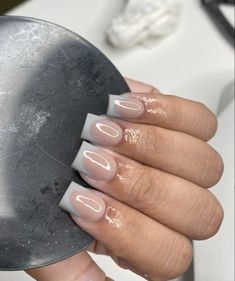 Grey Acrylic Nails, Simple Acrylic Nails, Work Nails, Dope Nail Designs, Exotic Nails