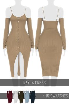 the sweater dress is available in multiple colors