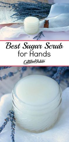 Hand Scrub Recipe, Hand Scrub Diy, Hand Scrub Homemade, Easy Diy Scrub, Sugar Hand Scrub, Sugar Scrub Homemade Recipe, Scrub Recipe Diy, Easy Sugar Scrub, Diy Sugar Scrub