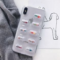 3D Pill Capsule iPhone Case Pill Capsule, Mermaid Case, Iphone Charging, Apple Phone Case, Phone Organization, Iphone Prints, Video Recording, Aesthetic Phone Case, Charging Dock