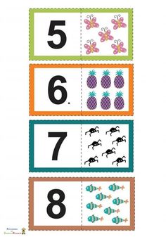 the numbers are arranged in different colors and shapes to make it easier for children to learn how