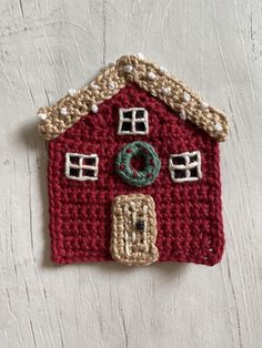 Winter Cottages Crochet Cushion Crochet pattern by KATE EASTWOOD Cushion Crochet Pattern, Cushion Crochet, Winter Cottages, Holiday Crochet Patterns, Crochet Cushion, Winter Cottage, Crochet Blanket Designs, Crochet Winter