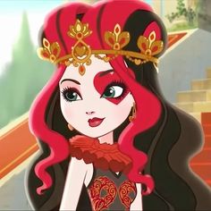 Queen Of Hearts Ever After High, Lizzie Hearts Icon, Cerise Hood Ever After High, Ever After High Lizzie Hearts, Lizzy Hearts, Ever After High Fanart, Ever After High Characters, Eah Characters, Ever After High Icons