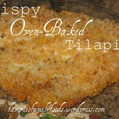 crispy open - baked tilapia is sitting on the counter