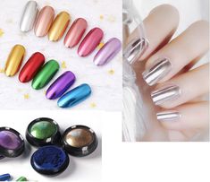 Achieve a stunning mirrored effect on your nails, reflecting light for an eye-catching and glamorous finish. The pleated texture enhances the metallic look, creating a dynamic and textured finish for a truly unique and stylish manicure. price for 1 case. Comes with applicator Loose powder, please be careful when you open the container. 1g net weight Item purpose: Nail art, DIY crafts FAST SHIPMENT FOR ALL ORDERS ♥ US Domestic first class USPS shipment with the tracking number for this item. Free Chrome Dip Powder, Red Chrome, Chrome Nail Powder, Mirror Nails, Colorful Nail Art, Chrome Nail, Nail Art At Home, Chrome Powder, Glitter Decor