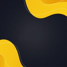 an abstract black and yellow background with wavy lines