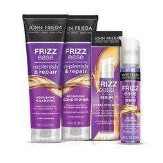 Damaged hair? Try John Frieda Replenish & Repair hair products. Bundle our nourishing hair shampoo, conditioners, and serums to repair frizzy hair at 10% off. Face Peel, Root Concealer, Repair Hair, Fragrance Ingredients, John Frieda, Nourishing Shampoo, Skin Serum, Frizzy Hair, Hair Restoration