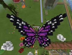 Minecraft Flower Design, Minecraft Lotus Flower, Minecraft Butterfly House, Minecraft Flower Biome House, Flower Minecraft House, Flower Minecraft Build, Minecraft Giant Flowers, Minecraft Flowers Build, Minecraft Flower Build