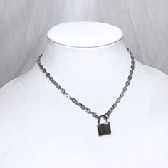 𝙇𝙊𝘾𝙆 𝘾𝙃𝘼𝙄𝙉 * handmade in Los Angeles * Solid Stainless Steel * tarnish-proof / this chain will last a lifetime * custom length * lock charm is also Solid Stainless Steel This necklace is perfect for layering and wearing with your everyday stack. The solid stainless steel chain and lock will last forever and never tarnish. Feel free to get this item wet! I love to layer this piece with the Mini Pearl Necklace ♥ Please allow 1-5 days before shipment | Each piece is made by hand Message me Lock And Chain Necklace, Metal Chain Link Necklace With Lock, Silver Chain Necklace With Lock, Metal Chain Necklace With Lock For Gift, Chain Link Jewelry With Lock As Gift, Chain Link Jewelry With Lock For Gift, Silver Lock Chain Necklace As A Gift, Silver Chain Necklace With Lock For Gift, Silver Chain Necklace With Lock For Gifting