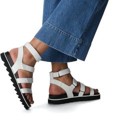 New Without Box Never Worn Bundle And Save Casual White Adjustable Sport Sandals, White Leather Sandals For Outdoor, Modern White Everyday Sandals, White Adjustable Sandals For Everyday Wear, Winter Snow Boots Women, Sorel Sandals, Flat Sandals For Women, Ankle Strap Sandals Flat, Lace Sandals