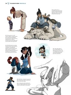 the art and making of avatars from avatar anime, character sheet, person, animation characters