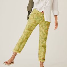 Anthropologie / Pilcro Pants. Wanderer Silhouette Puts A Feminine Twist On Functional Styling, Ensuring You're Prepared For All Of Life's Adventures. Bnwot 8.5" Rise 29.75" Inseam 7" Leg Opening Spring Green Tapered Leg Chinos, Green Relaxed Fit Chinos For Spring, Spring Green Tapered Leg Jeans, Green Spring Chinos, Surf Pants, Corduroy Pants Women, Khaki Chino Pants, The Wanderer, Pleated Jacket