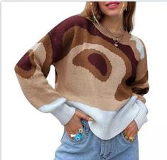 F00187831-703 Drop Sleeve Sweater, Loose Pullover Sweater, Drop Shoulder Sweater, Loose Pullover, Drop Shoulder Sweaters, Sweater Material, Pullover Sweater Women, Loose Sweater, Sweater Pullover