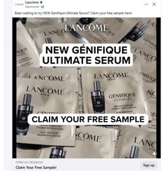 FREE Lancome Genifique Ultimate Serum Sample! (select Facebook accounts)