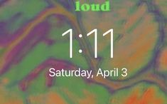 an abstract background with the words loud 11 11 on it