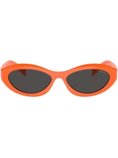 orange acetate cat-eye frame tinted lenses logo-embossed arm pointed tip All glasses from FARFETCH are sold as non-prescription frames. These glasses come with a protective case. Trendy Orange Cat Eye Sunglasses With Tinted Lenses, Trendy Orange Tinted Cat Eye Sunglasses, Retro Orange Cat Eye Sunglasses, Modern Orange Cat Eye Sunglasses With Mirrored Lenses, Orange Cat Eye Sunglasses With Mirrored Lenses, Orange Mirrored Lenses Cat Eye Sunglasses, Orange Cat Eye Sunglasses With Gradient Lenses, Cat Eye Colors, Prada Glasses