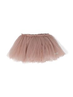 blush pink tulle netting plissé effect elasticated waistband full skirt raw-cut hem thigh-length cotton lining Stretch Tulle Ruffled Skirt, Spring Stretch Tulle Bottoms, Stretch Tulle Skirt With Ruffles, Stretch Tulle Tiered Petticoat, Stretch Tulle Bottoms With Ruffles, Stretch Tulle Tutu Dress With Ruffles, Pink Tulle Tutu Dress With Ruffled Skirt, Pink Stretch Tulle Petticoat, Stretch Tulle Petticoat Skirt