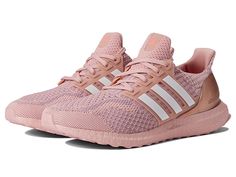 adidas Running Ultraboost 5.0 - Women's Shoes : Wonder Mauve/White/Acid Red : Give your best performance when you train with adidas Running Ultraboost 5.0. Textile and synthetic upper. Textile lining and insole. Removable insole. Sock-like fit. Fitcounter heel counter. Lace closure. Pull tab. Brand tag at the tongue. Synthetic sole. Imported. Measurements: Weight: 10 oz Product measurements were taken using size 8.5, width B - Medium. Please note that measurements may vary by size. Weight of foo Womens Adidas, Adidas Ultraboost, Adidas Running, Adidas Ultra Boost, Ultra Boost, Adidas Samba Sneakers, Brand Tags, Pull Tab, Lace Closure