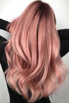 Spring Hair Color Trends, Rambut Brunette, Pastel Pink Hair, Spring Hair Color, Hair Color Pastel, Hair And Beauty, Rose Gold Hair