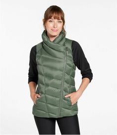 Women's Boundless Down Puffer Vest | Vests at L.L.Bean Fitted Winter Vest For Outdoor Activities, Fitted Puffer Vest For Outdoor, Fitted Outdoor Puffer Vest, Versatile Fitted Outdoor Outerwear, Versatile Fitted Outerwear For Outdoor, Fitted Casual Puffer Jacket For Outdoor Activities, Winter Vest With Zipper Closure For Outdoor Activities, Sleeveless Fall Hiking Outerwear, Sleeveless Fall Outerwear For Hiking