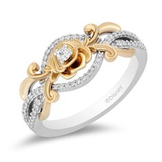 Disney Belle Inspired Diamond Rose Ring 10K Yellow Gold 1/5 CTTW | Enchanted Disney Fine Jewelry Disney Rings, Enchanted Disney, Enchanted Disney Fine Jewelry, Disney Fine Jewelry, Rose Ring, Disney Jewelry, Jewelry Model, Jewelry Sterling Silver, Jewelry Diamond