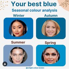 Winter Color Palette, True Winter, Summer Color Palette, Seasonal Color Analysis