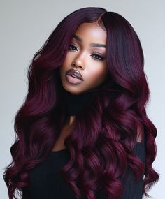 Ginger Hair for Dark Skin Fall Hair Colors Black Women Red: Vibrant & Healthy Violet Hair Black Women, Burgundy Hairstyles For Black Women, Colored Braids On Dark Skin, Fall Hair Colors Black Women, Hair For Dark Skin, Hair Colors Black Women, Hair Jazz, Violet Hair Colors, Hair Colors For Black Women