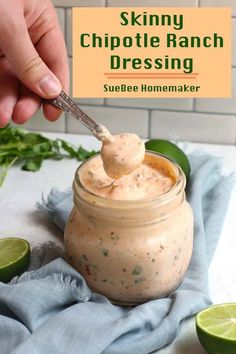 Chipotle Ranch Sauce, Chipotle Salad Dressing, Salsa Ranch Dressing, Healthy Dip Recipes, Greek Yogurt Ranch, Chipotle Ranch Dressing, Chipotle Dressing, Greek Yogurt Dressing, Ranch Sauce