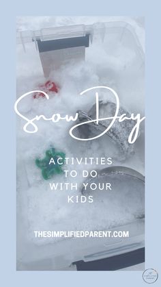 snow day activities to do with your kids