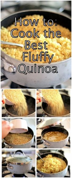 how to cook the best fluffy quinoa in a skillet with instructions and pictures