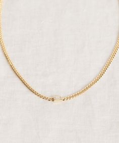 Merit Emerald Cut Necklace – Jenni Kayne Intentional Aesthetic, Emerald Cut Necklace, Gold Cuban Chain, Daily Uniform, Baguette Necklace, Jenni Kayne, Heel Slippers, Cuban Chain, Emerald Cut Diamonds