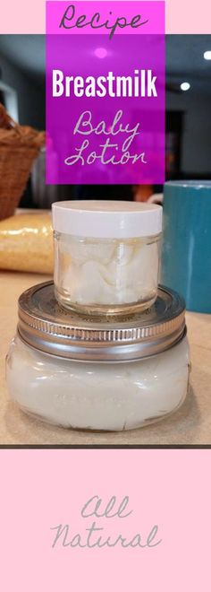 a jar of cream sitting on top of a table