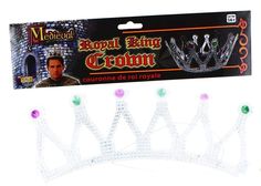 This royal silver crown is embellished with jewels making it the perfect costume accessory for any prince or king! Halloween Forum, King Costume, Crown Silver, Royal King, Silver Crown, Office Parties, Novelty Items, Adulting Shirts, Holiday Celebration