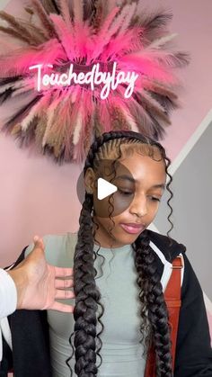 Cleveland, OH 📍 on Instagram: "2 Boho Braids With Dramatic Edges 😍😍😍😍😍😍😇  April Books Opened!!!    #clevelandbraider #houstonbraider #atlantabraider #stitchbraids #freestylebraids #216braids #knotlessbraids #labraider#explorepage #daytonhairstylist #daytonbraider #reels" 2 Boho Braids, Boho 2 Braids, Boho Feedin Braids, Braided Hairstyles For Girls Black, Boho Two Braids, Feed In Braids French Braid, Two Boho Feed In Braids, Braids With Dramatic Edges, Boho Feed In Braids Cornrows