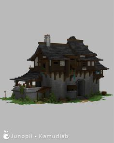 A Minecraft build of a medieval house with East-Asian influences. Minecraft Dungeons, Medieval House, Minecraft Inspiration, Medieval Houses, Country Inn, Minecraft Builds, Minecraft Building, Minecraft Ideas