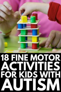 Fine Motor Activities for Kids | Looking for classroom activities to help develop fine motor skills in preschool, kindgarten, and grade 1 students? Perfect for kids who struggle with handwriting, and children with special needs like autism who have motor delays, these ideas make great classroom activities while also doubling as fabulous occupational therapy activities. #finemotorskills #finemotoractivities #occupationaltherapy #homeschooling #classroom #autism Homeschooling Classroom, Occupational Therapy Kids, Occupational Therapy Activities, Pediatric Occupational Therapy, Gross Motor Activities, Fine Motor Skills Development