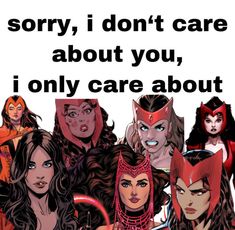 an image of some women with the words sorry i don't care about you, i only care about them